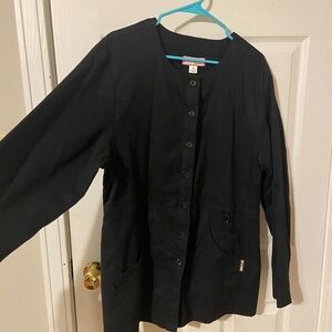 Koi Midnight Black Women's Scrub Jacket
